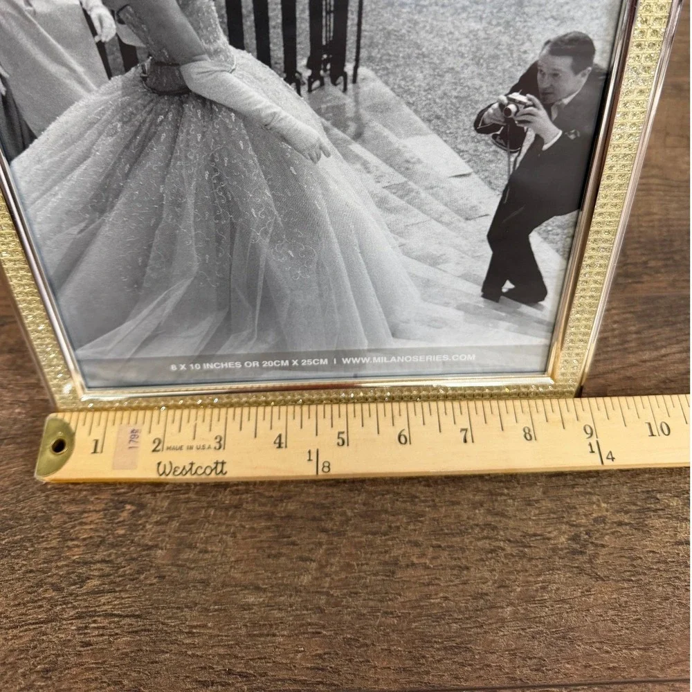 Milano 8x10 Silver Picture Frame‎ Rhinestone Home Decor